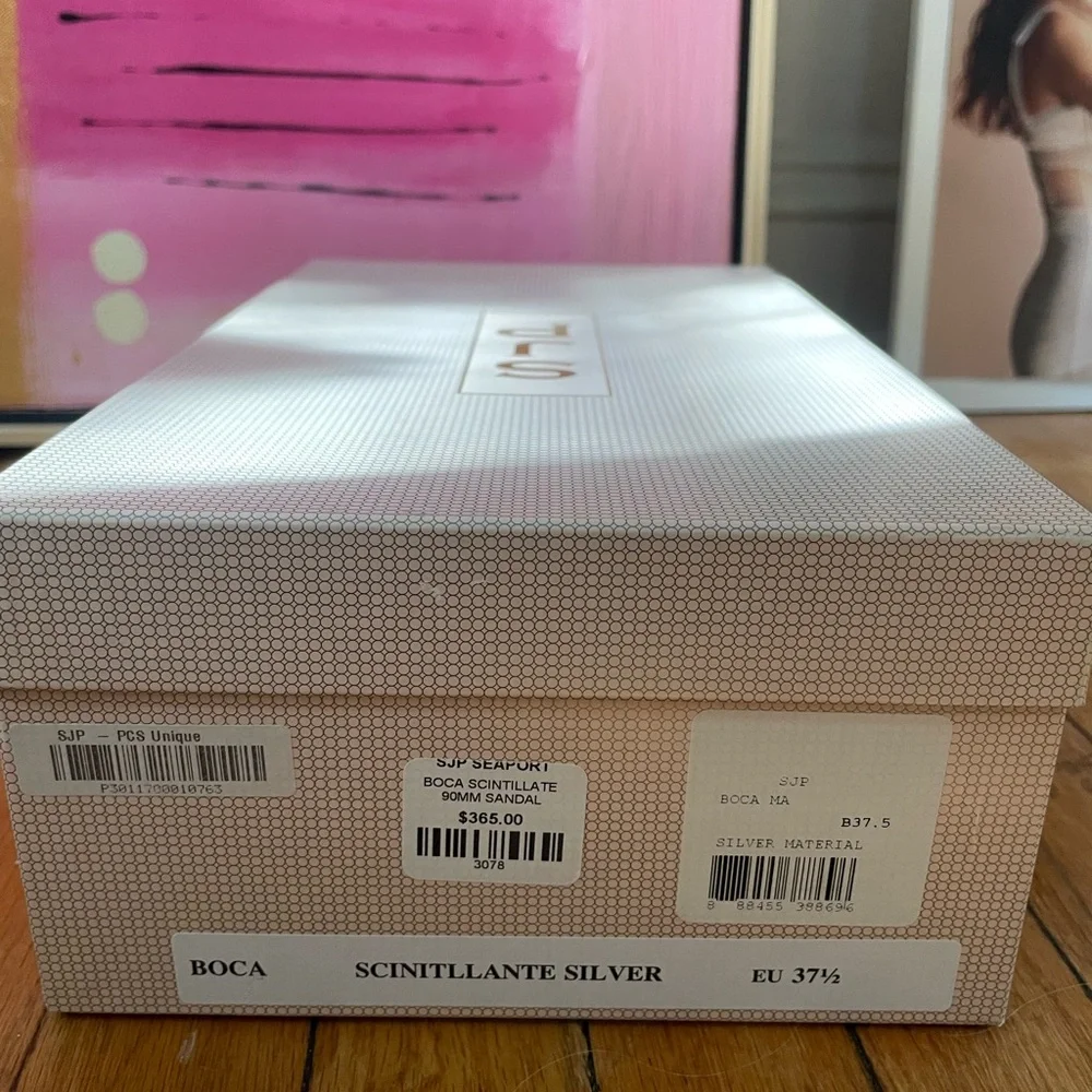 SJP (Sarah Jessica Parker) Glitter Wedge “Boca” Sandals (size 37.5) - Picture 14 of 14